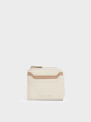 Multicolor Charles Keith Two-Tone Zip Around Card Holder | 6052738-TG