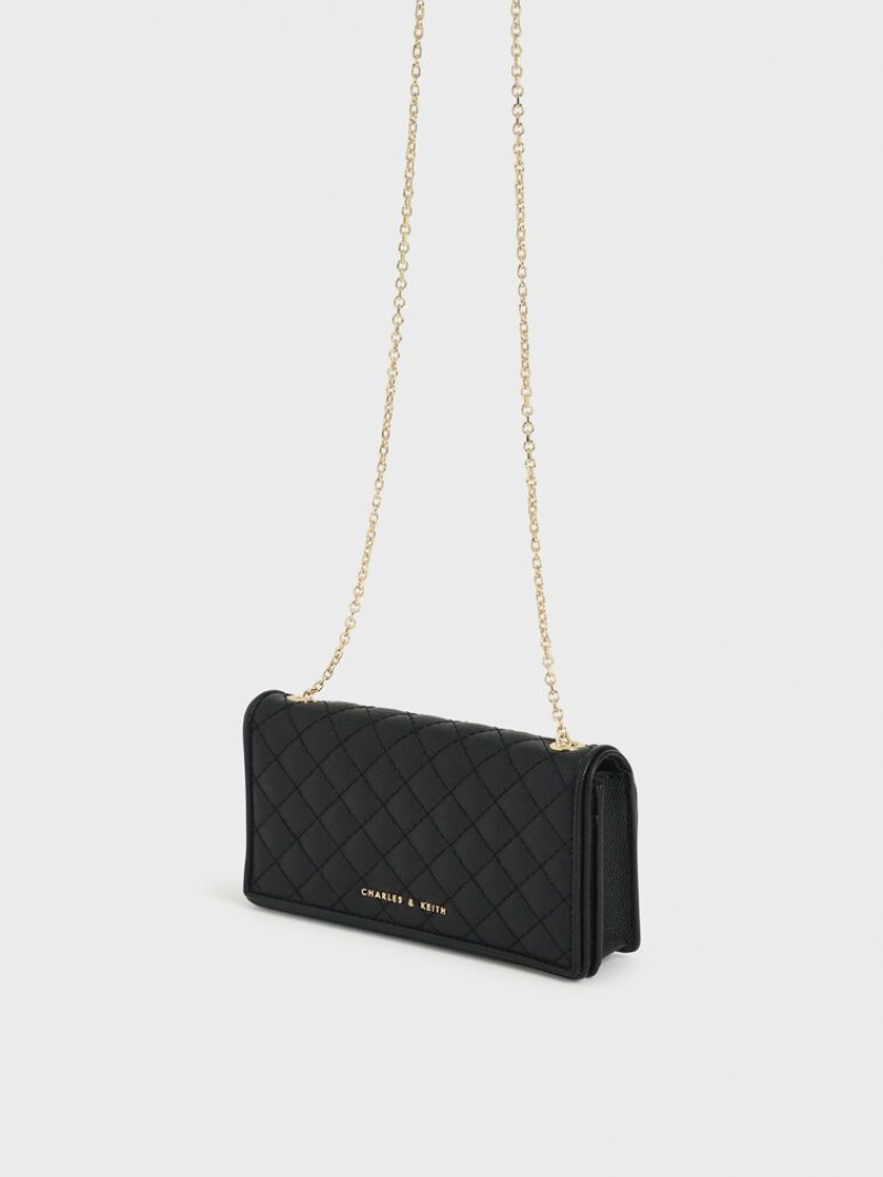 Black Charles Keith Quilted Pouch | 7582416-FD